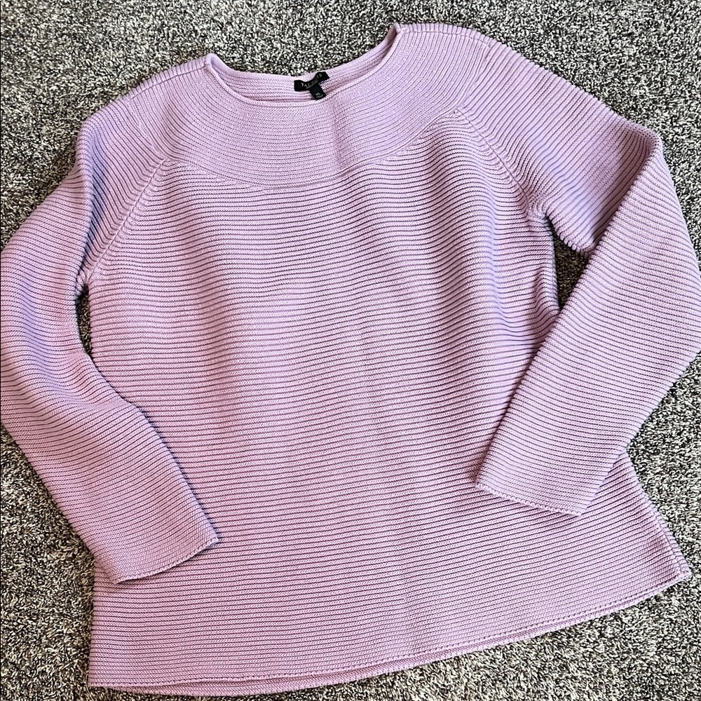 Talbots Cotton Rayon Blend Lavender Cotton Sweater